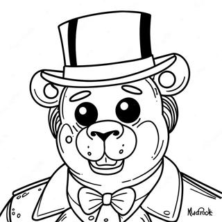 Glamrock Freddy Coloring Pages