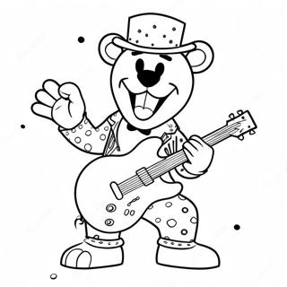 Glamrock Freddy Coloring Pages