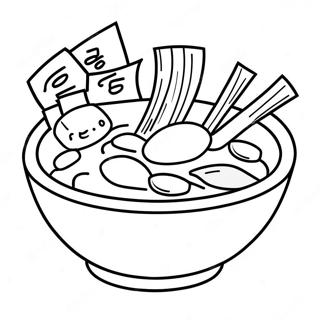 Ramen Coloring Pages