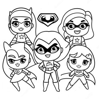 สาวซูเปอร์ฮีโร่ Dc หน้าสี