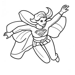 Supergirl Fliegt In Aktion Ausmalbild 17181-13552