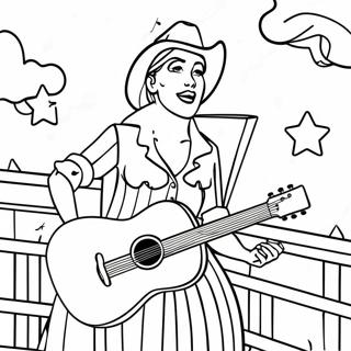 Country Music Coloring Pages