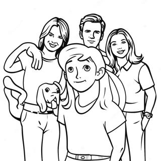 Friends Tv Show Coloring Pages