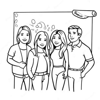 Friends Tv Show Coloring Page 17210-13570