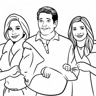 Friends Tv Show Coloring Page 17210-13571