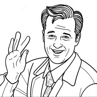 Chandler Bing Making A Joke Coloring Page 17211-13566