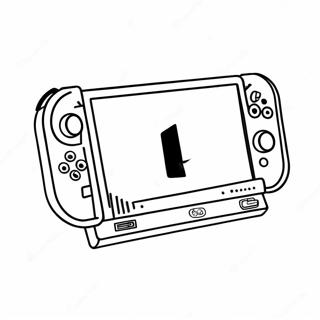 Colorful Nintendo Switch Console Coloring Page 1721-1383