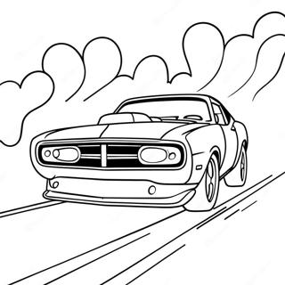 Drag Car Coloring Pages