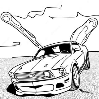 Mustang Auto Ausmalbild 17260-13609