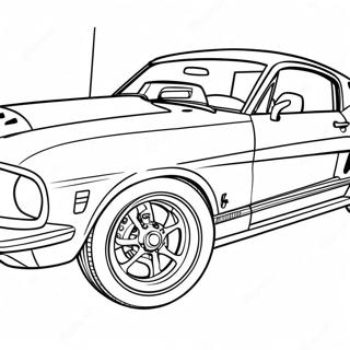 Mustang Auto Ausmalbild 17260-13611