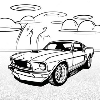 Mustang Auto Ausmalbild 17260-13612