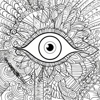 Intricate Eye Mandala Coloring Page 17340-13685