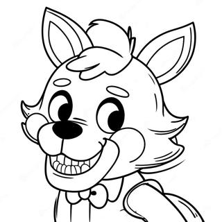 Mangle Fnaf Character In Action Coloring Page 17361-13699