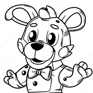 Mangle Fnaf Character In Action Coloring Page 17361-13700