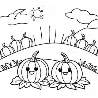 Pumpkin Patch Coloring Page 1740-1418