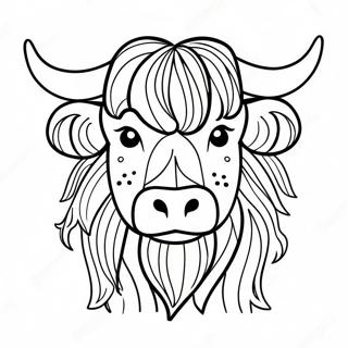 Highland Cow Coloring Pages