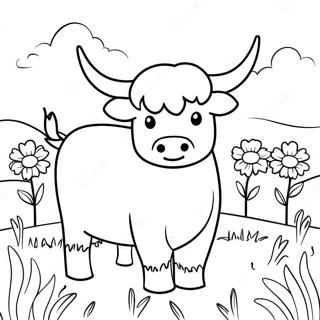 Highland Cow Coloring Pages