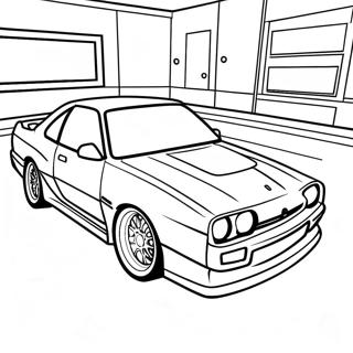 Drift Car Coloring Pages