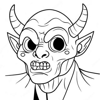 The Fiend With Fiery Eyes Coloring Page 17461-13773