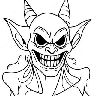 The Fiend With Fiery Eyes Coloring Page 17461-13775