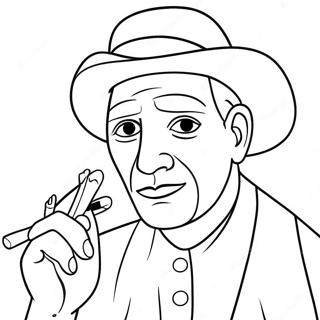 Picasso Coloring Pages