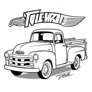 Klassischer Chevy-Truck Ausmalbild 1751-1393