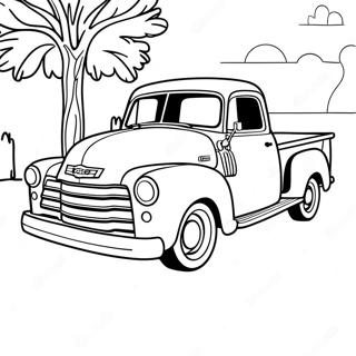 Classic Chevy Truck Coloring Page 1751-1394