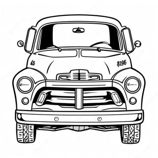 Classic Chevy Truck Coloring Page 1751-1395