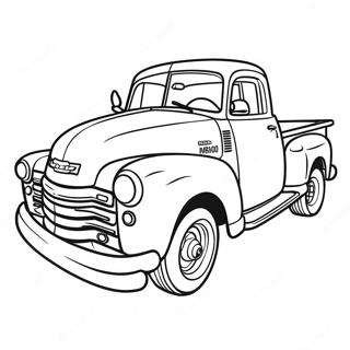 Klassischer Chevy-Truck Ausmalbild 1751-1396