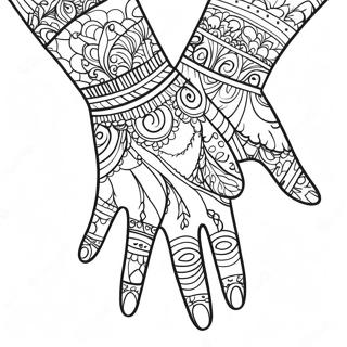 Hands Coloring Pages