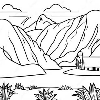 Peru Landscape Coloring Page 17560-13841