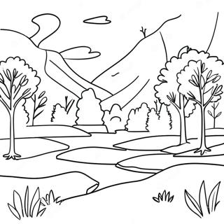 Beautiful Tennessee Landscape Coloring Page 17571-13897