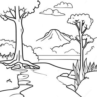 Beautiful Tennessee Landscape Coloring Page 17571-13900