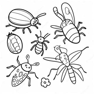 Bugs Coloring Page 17610-13891