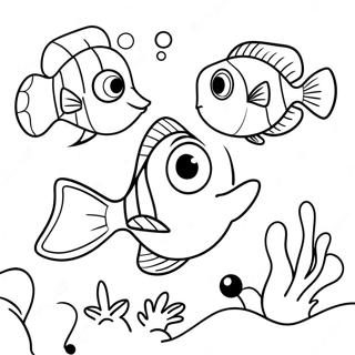 Cute Dory And Friends Coloring Page 1761-1407