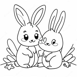 Sunny Bunnies Coloring Pages