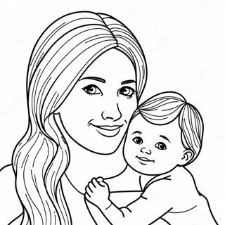 Mommy And Me Coloring Pages