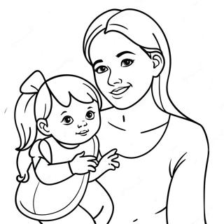 Mommy And Me Coloring Page 17690-13954