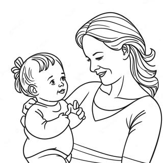 Mommy And Me Coloring Page 17690-13956