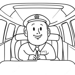 Bus Driver Thank You Card Coloring Page 17700-13962