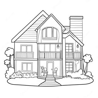 Barbie Dream House Coloring Pages