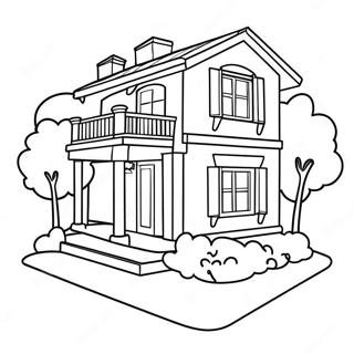 Barbie Dream House Coloring Page 17710-13966