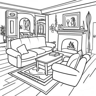 Barbie Dream House Interior Coloring Page 17711-13971