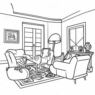 Barbie Dream House Interior Coloring Page 17711-13972