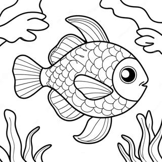 Rainbow Fish Coloring Pages