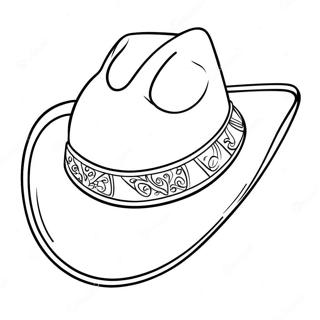 Cowboy Hat Preppy Coloring Page 17750-14001