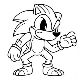 Sonic Kurtadam Boyama Sayfaları