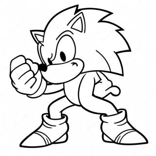 Sonic The Werehog Aksiyon Boyama Sayfası 17761-14025