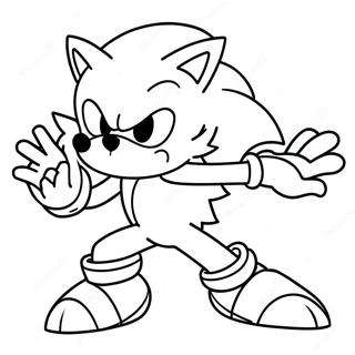 Sonic The Werehog Aksiyon Boyama Sayfası 17761-14026