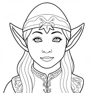 Elf For Adults Coloring Pages